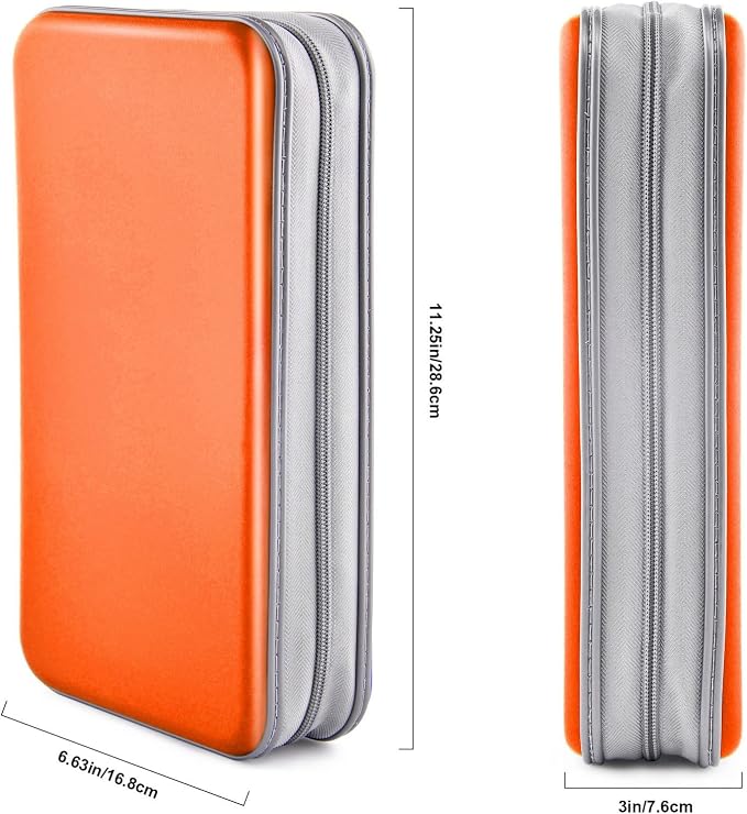 96‑Capacity Hard Plastic CD/DVD Binder for Car, Home & Travel | Zipper‑DVD Organizer, Scratch‑Resistant Sleeves Shield Discs From Dust & Damp; Stores Music, Video, Gaming & Blu‑ray Discs - Image 6