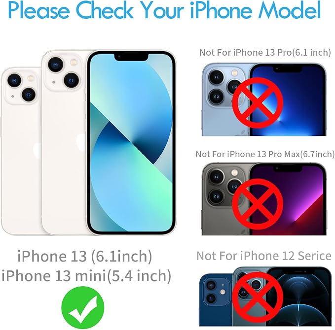 for iPhone 13/13 Mini Camera Lens Protector Bling Diamond, Silver | Individual Metal, 9H Hardness, Scratch Resistant, Shockproof, Drop Protection, Case Friendly, Stylish Accessories - Image 2