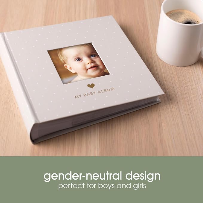 Pearhead Baby Photo Album, Holds 200 Pictures, Polka Dots, Gray,One Size (Pack of 6) - Image 4