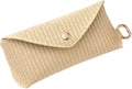 Leinuosen Woven Straw Sunglasses Case with Clip Hard Shell Rattan by Leinuosen