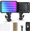 NEEWER RGB Video Light with 4000mAh NP-F750 Replacement Battery, APP Control 360° Full Color LED Camera Key Lighting CRI95+ Dimmable for Studio DSLR Camcorder Photography Recording Streaming, RGB176 by Neewer