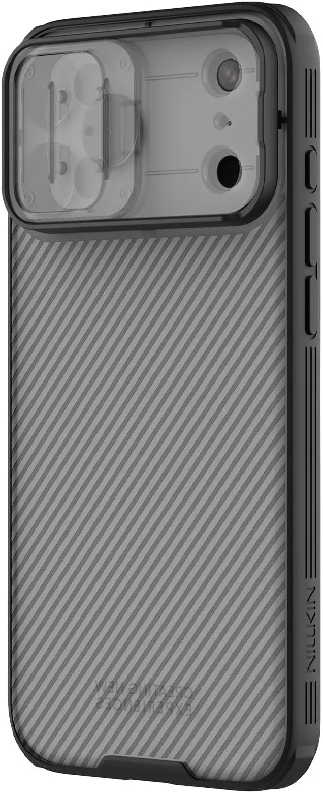 Nillkin for iPhone 17 Pro Max Case with Slide Camera Cover | Full Camera Protection | Thin Slim Fit | Shockproof Protective | Phone Case for iPhone 17 Pro Max, Transparent Black - Image 4