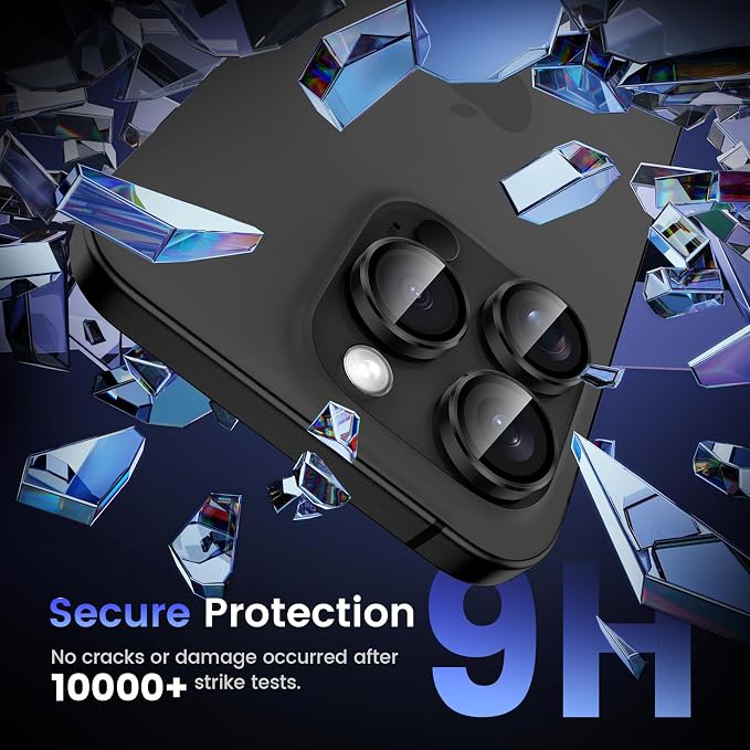 Tensea Camera Lens Protector for iPhone 16 Pro Max/16 Pro/15 Pro Max/15 Pro | Metal Aluminum Alloy Tempered Glass Cover Camera Screen Protector Accessories, Case Friendly - Image 5