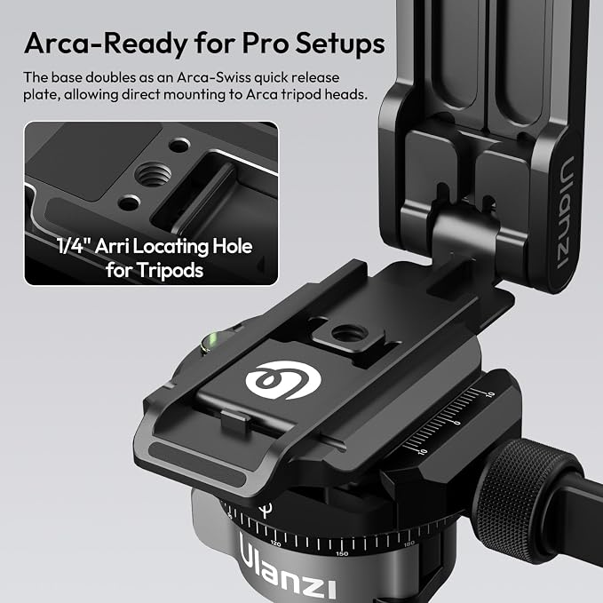 ULANZI MA38 Magnetic Phone Tripod for iPhone, Phone Holder for iPhone 17 | N52 Magnet, Back Magnet Base, Arca QR Base, Foldable Hook w 1/4'' Screw for Tripod Selfie Gym Travel Essentials Accessories - Image 7