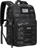 MOSISO Camera Backpack, DSLR/SLR/Mirrorless Photography Tactical Camera Bag | Camera Case with Tripod Holder & 15-16 inch Laptop Compartment & USA Flag Compatible with Canon/Nikon/Sony, Night Camouflage by MOSISO