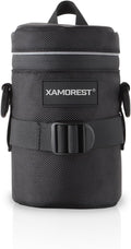 Camera Lens Case Lens Bag Compatible (3.15" x 5.71"(Nylon, Black)) by XAMOREST