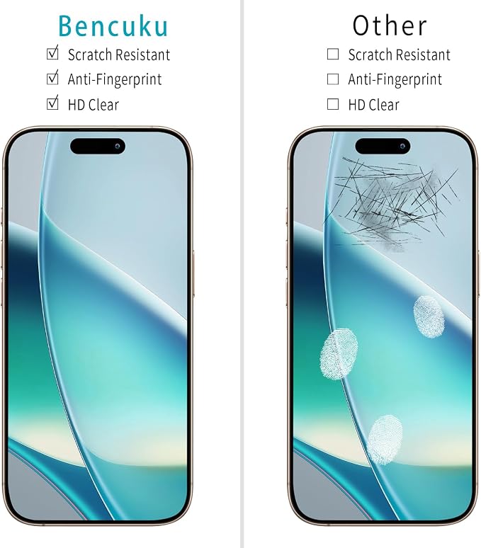 2+2 Pack Screen Protector for iPhone 17 6.3 Inch Tempered Glass | with Camera Lens Protector, 9H Tempered Glass, Anti Scratch, Bubble Free - Image 3