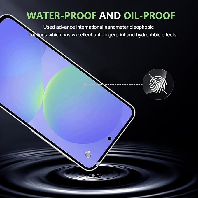 for Samsung Galaxy A36/A56 5G Screen Protector,9H Hardness Anti-Scratch Tempered Glass flim, Case Friendly, Anti-Fingerprint,Anti-Scratch (3 PACK) - Image 4