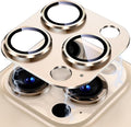 Uyiton for iPhone 13 Pro/iPhone 13 Pro Max Camera Lens Protector | Not Easy to Break, Strong Adsorption, Case-Friendly, Metal 9H Sapphire Glass Rear Camera Screen Cover, Gold by Uyiton