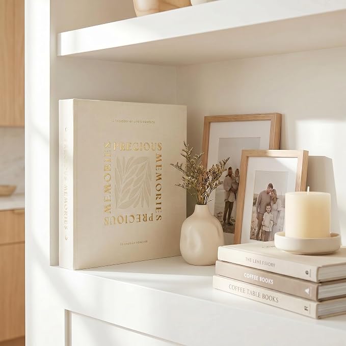 Beautiful Linen Photo Album For 4x6 Photos - Holds Up To 500 Pictures | Safely Stores Unique Memories - The Perfect Large Book for All Pictures of Treasured Family, Baby or Wedding Moments - Image 2