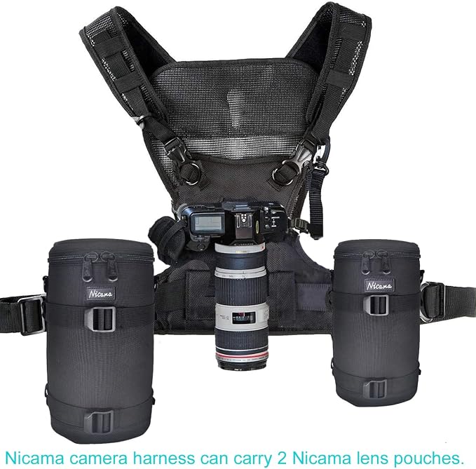 LB3 Deluxe Water-Resistant Camera Lens Pouch Case for Canon EF 100-400mm 100-500 70-200 180mm RF 600 Tamron SP 70-300mm FE 90mm Nikon AF-S 70-200mm & More, Lens Protective Bag - Image 3