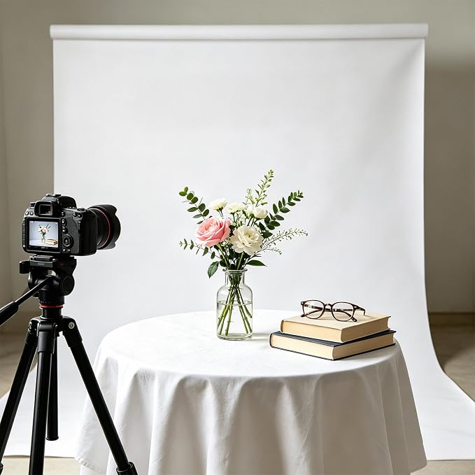 White Photography Backdrop for Photoshoot, Fabric 10x20ft | Versatile Studio Photo Backgrounds, Non Reflective, Easy to Use, for Portraits, Product, Party, Video Creation - Image 7