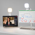 Ring Light for Laptop, Monitor, Desk, Eye-Caring Diffused LED Light | Soft Computer Light with Screen-Safe Clip, Adjustable Mount, CRI 97.8+, 50 Lighting Modes for Zoom, Video Calls & Streaming by LitONES