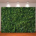 Nature Spring 3D Green Leaves Theme Photo Background Wedding Birthday Party Newborn Baby Shower Photography Backdrops Zoo Decor Shoot Props Bannner (8x6 FT) by HQM
