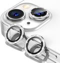 Tensea for iPhone 13/13 Mini Camera Lens Protector Bling, Camera Cover | 9H Tempered Glass Camera Screen Protector, Metal Individual Ring for iPhone13 6.1inch/ 13mini 5.4inch, HD Clear, Easy Install by Tensea