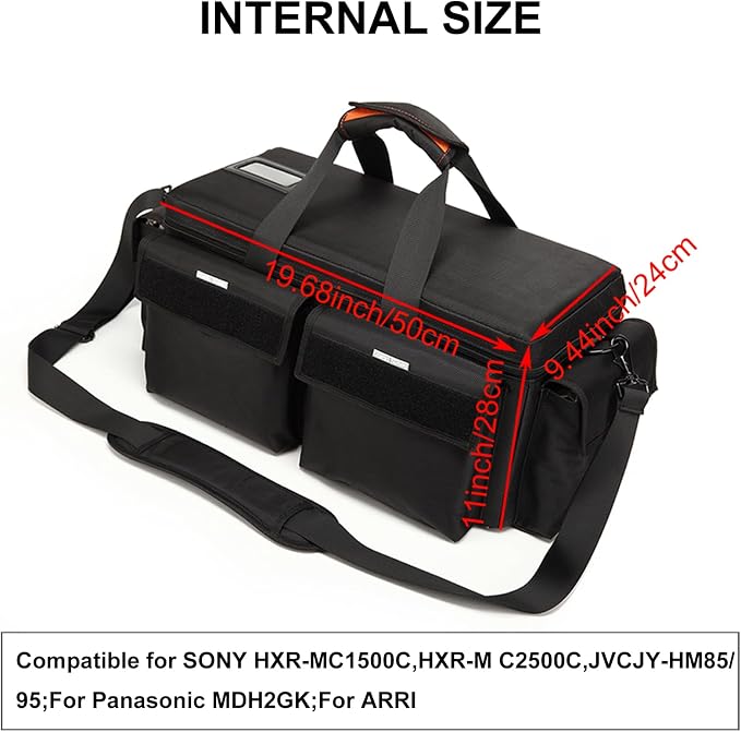 Large Camera Bag, Pressure proof &Waterproof DSLR SLR Mirrorless Gadget bag,Cine Cube Bag for Camera Gear, Photographer, Videographer Videomakers，For FS7/FS6(XL) - Image 3