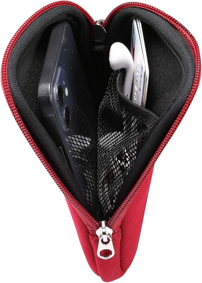 Phone Sleeve Case for Samsung Galaxy A17 A16 A07 A06 S26 Ultra S25 S24Ultra | Neoprene Cell Phone Pouch for iPhone 17 16 Pro Max, Moto G Play 5G, G Power 2026 2025 2024 with Neck Lanyard, Inner Pocket - Image 3