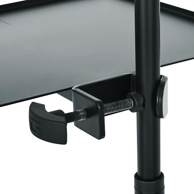 Gator Frameworks 11 x 15" Mic Stand Utility Shelf (GFW-SHELF1115) | Clamps to Most Microphone Stands, 10 lb. Weight Capcity, Keeps Accessories within Reach - Image 5