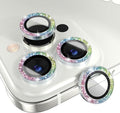 Choiche for iPhone 14 Pro/iPhone 14 Pro Max Camera Lens Protector | Ultra HD, Bling 9H Tempered Glass Camera Cover Screen Protector Metal Ring Decoration Accessories (Glitter-Colorful) by Choiche