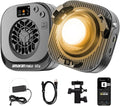 amaran Halo 60x COB LED Video Light,Compact 63W Bi-Color Studio Lighting | 2,700K - 6,500K Bowens Mount, APP Control Continuous Light for Photography,YouTube,Content Creation,Vlog by amaran