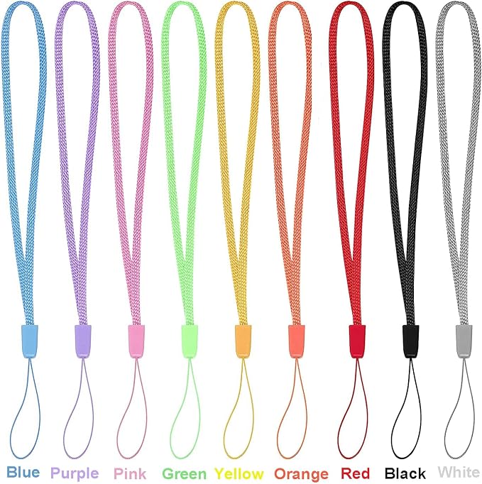 Cellphone Remote Shutter for Smartphones and Tablets (Colorful-9-pack), AOQIYUE Wireless Camera Remote Control Compatible with iPhone/Android Cellphone Wrist Strap Included - Image 2
