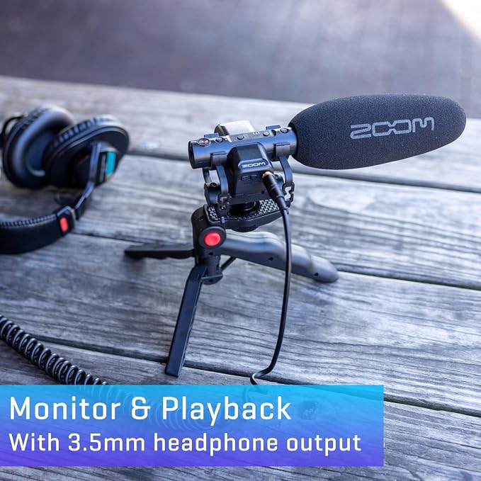 Zoom M3 MicTrak On-Camera Shotgun Recorder for Filmmakers | Clip-Free Audio with 32-Bit Float, Stereo and Mono Capture, Shockmount Included, USB Microphone Mode, Battery Powered - Image 5