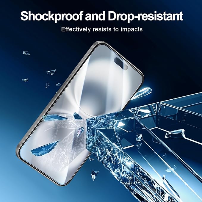 NEW'C 3x for iPhone 16 Plus Screen Protector (6.7 inches)+ 3x Camera Lens Protector, Sensor Protection, Case Friendly Tempered Glass Film + Dust Plug- Easy installation tool include - Image 6