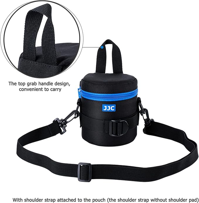 Camera Lens Case Bag for Canon RF-S 18-150mm EF 50mm f/1.8 Below 2.95x3.9" | Camera Lens Carrying Bag for Canon EF-S 18-55mm II for Nikon AF 50mm f1.8D AF-S 50 mm f1.8G 18-55mm Fuji XF 23mm 35mm F2 - Image 6