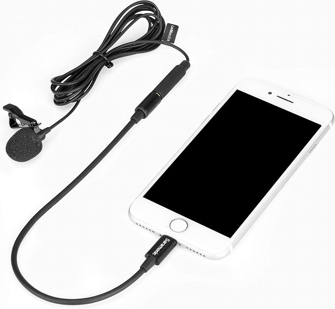 Saramonic LavMicro U1A Lavalier Lapel Microphone with Lightning for iPhone, or iPad with a Built-in 6.6-Foot (2m) Cable for Vlogging, Interviews, YouTube, TikTok, Live Streaming - Image 3