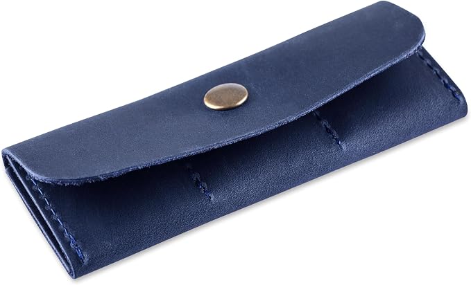 Leather SD Card Holder, SD Card Case, Micro SD Card Holder Organizer, SD Card Storage Case, Memory Card Case Cover, Travel Memory Card Case (Blue) - Image 9