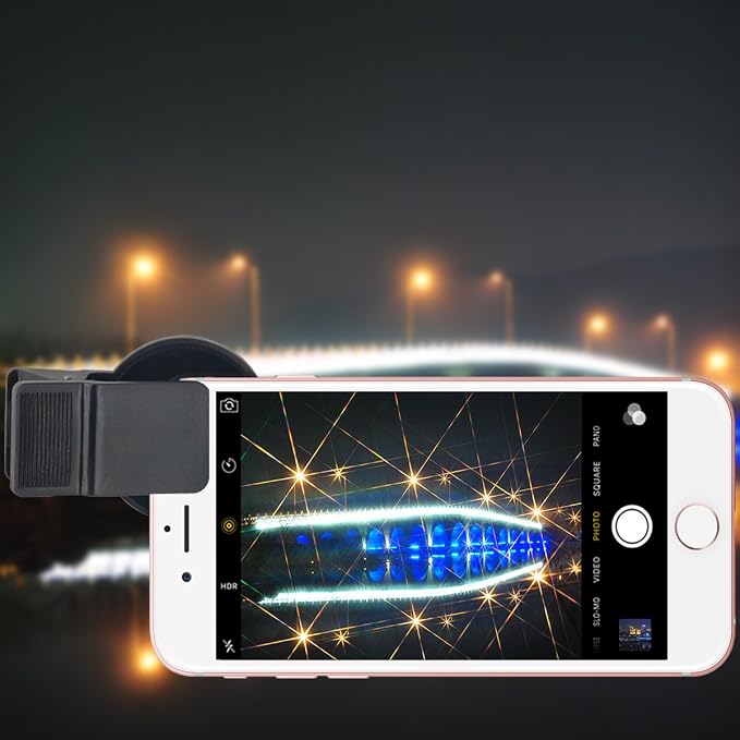 Zomei 4 in 1 Professional Mobile Phone Filter Set - 37mm 4, 6, 8 Point Star Filters with Clip Kit for iPhone, Huawei, Samsung, Xiaomi Smartphones - Image 7