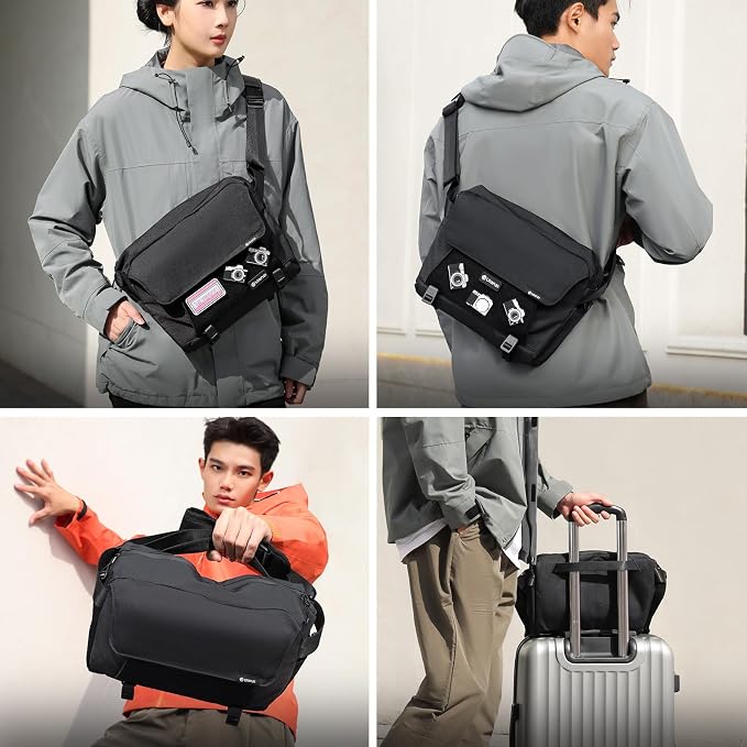 ULANZI BP11 8L Camera Sling Bag with Tripod Holder Everyday Carry | Lightweight Splash-Proof Anti-Theft Crossbody for DSLR/Mirrorless/ Laptop,Customizable Front Patch Pocket for Travel,Hiking - Image 9