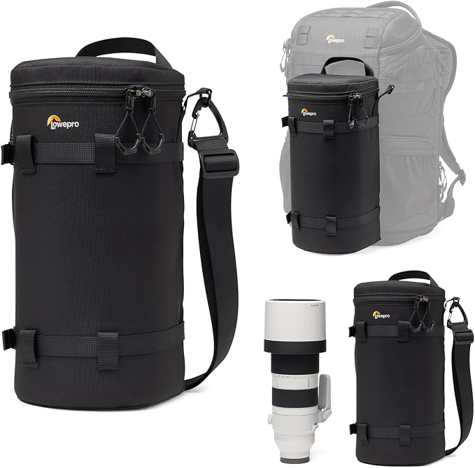 Lowepro ProTactic LCS 13 x 32 III Camera Lens Case, Camera Lens Pouch Bag, fits 300mm F/2.8, for DSLR and Mirrorless Cameras, Vol-5L Dim: 12.99x5.12x5.12in, Camera Bag for Photographer/Videographer by Lowepro