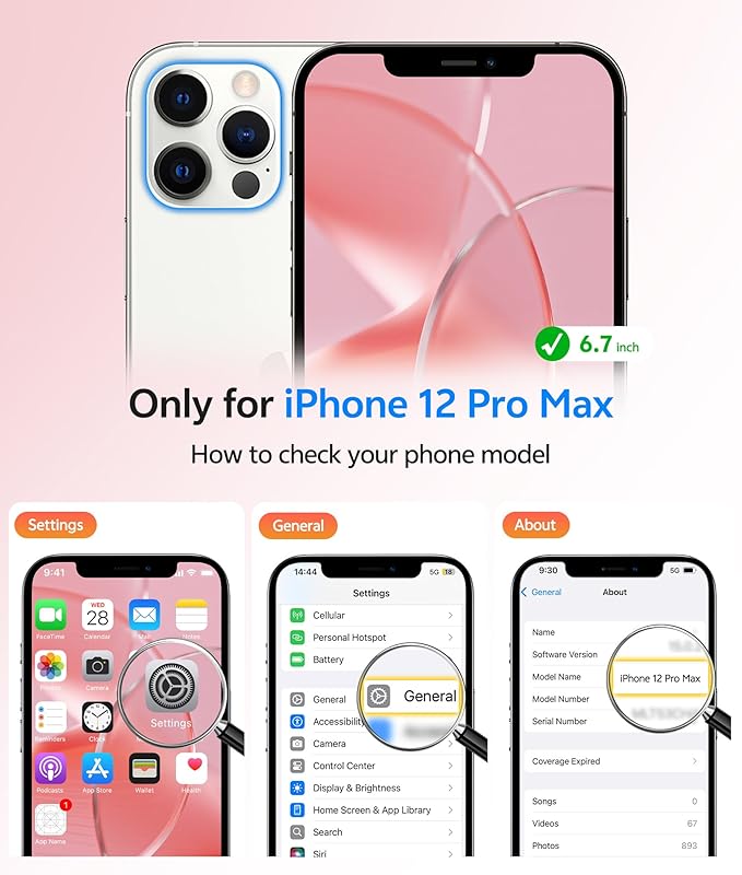 FNTCASE for iPhone 12 Pro Max Case, Fit for Magsafe, Translucent Matte Back | Strong Magnetic Charging, Shock Absorbent, 14FT Military Grade Drop-proof, Anti Slip, Light Pink - Image 2