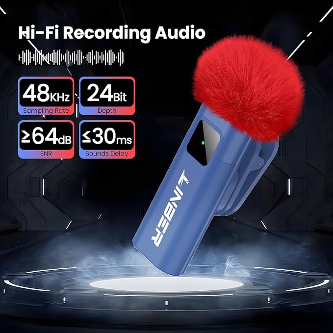 Wireless Lavalier Microphone for iPhone, Noise Cancelling | Crystal clear audio with noise reduction, plug and play with Lightning connector, perfect for TikTok and vlog - Image 4