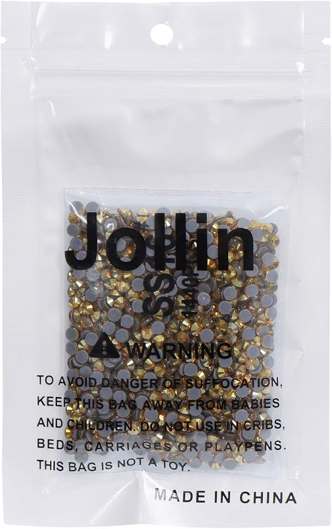 Jollin Hotfix Rhinestones Flatback Crystal Gems 4mm SS16, Metallic Sunshine | 1440pcs Hot Fix Crystals Glass Rhinestones for Bedazzling, Crafting, Clothes, Shoes & Accessories DIY Decoration - Image 7