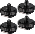 4 Pcs 1/4 Inch Camera Adapter Screws, Compatible with Versatile Flash Hot Shoe Mounts for DSLR Camera Rigs, Tripods, Mounting Accessories by Unknown