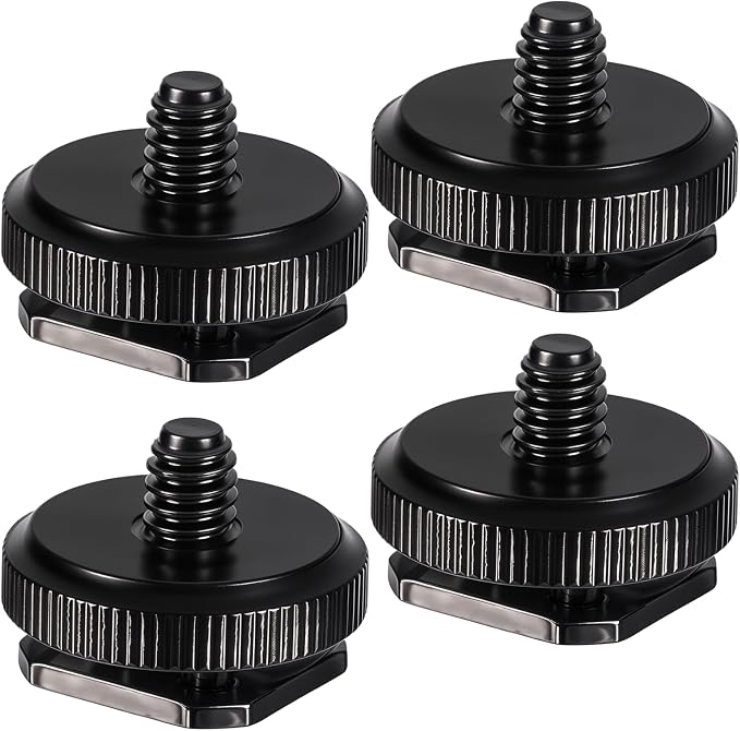 4 Pcs 1/4 Inch Camera Adapter Screws, Compatible with Versatile Flash Hot Shoe Mounts for DSLR Camera Rigs, Tripods, Mounting Accessories by Unknown