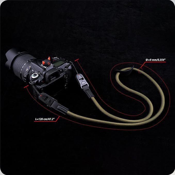 VKO Camera Strap Rope Quick Release Neck Shoulder Straps for Photographers | Film SLR DSLR Cameras Vintage Cute QD Nylon Adjustable - Image 7