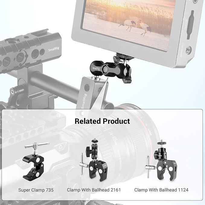 SmallRig Universal Magic Arm with Small Ballhead (2pcs) 2158 - Image 5