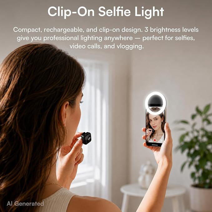 DJI Mic Mini Combo + Silicone Case + Colorful Wind Muff + Selfie Light | Wireless Microphone for iPhone/Camera/Android, Ultralight, Detail-Rich Audio, 48h Use, Noise Cancelling, Streaming, Vlog - Image 7