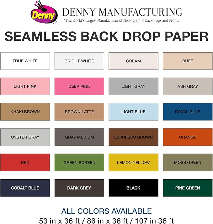 Denny Mfg Seamless Paper Backdrop for Photoshoot, Red, 53 in x 36 ft | Backdrop Roll, Matte Finish for Portraits, Product Photos and Video Shoots, Includes Free Roll Gaffer Tape (2 in x 13 ft) - Image 5