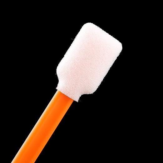 AAwipes Foam Cleaning Swab Sticks (200 pcs Large Rectangular Foam Tips, 5.25", Orange) Cleanroom Cleaning Swab Sponge Stick for Inkjet Printer, Optical Instruments - Image 6