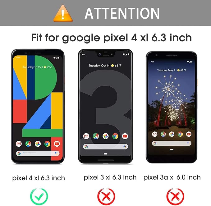 OMOTON [4 Pack] Screen Protector Compatible with Google Pixel 4XL, Tempered Glass Screen Protector for Google Pixel 4 XL 2019 Released, Scratch Resistant/Case Friendly - Image 2