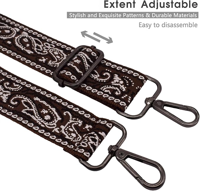 Replacement Purse Strap Shoulder Strap Adjustable Crossbody Strap for Women Crossbody Wide Shoulder Bag - Image 3