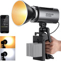 NEEWER MS150B 130W Bi Color LED Video Light, Mini COB Portable Photography Lighting with App Control,2.4G Mode, Bowens Mount Continuous Output Lighting, 200000 lux/0.5m, 2700K-6500K, CRI97+, 12 Scenes by Neewer