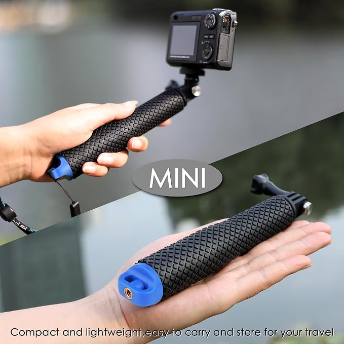 7''-23'' Extendable Selfie Stick for GoPro Action Camera | Waterproof Handle Grip Monopod Portable Extension Pole for Hero 13 12 11 10 9 8 7/DJI Osmo Action 6 5 Pro 4 for Travel Vlog - Image 4