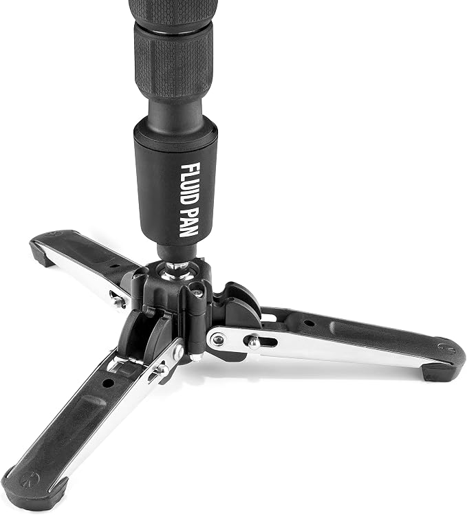 Manfrotto Element MII Video Aluminium Fluid Monopod, Slim and Lightweight, Loads up to 16kg, Foldable Fluid Base, 4 Sections, Twist Locks, for mirrorless and DSLR Cameras - Image 5