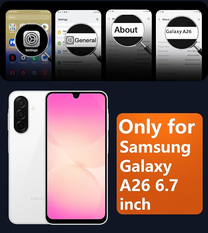 FNTCASE for Galaxy A26 5G Phone Case, Fit for Magsafe, Screen Protector | Translucent Matte, 14FT Military Grade Drop Protection, Slim Shockproof Protective, for Samsung A 26 4G Cover, Light Pink - Image 2