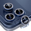 Choiche for iPhone 17 Pro/iPhone 17 Pro Max Camera Lens Protector | Ultra HD, Bling 9H Tempered Glass Camera Cover Screen Protector Metal Ring Decoration Accessories (Diamond-Blue) by Choiche